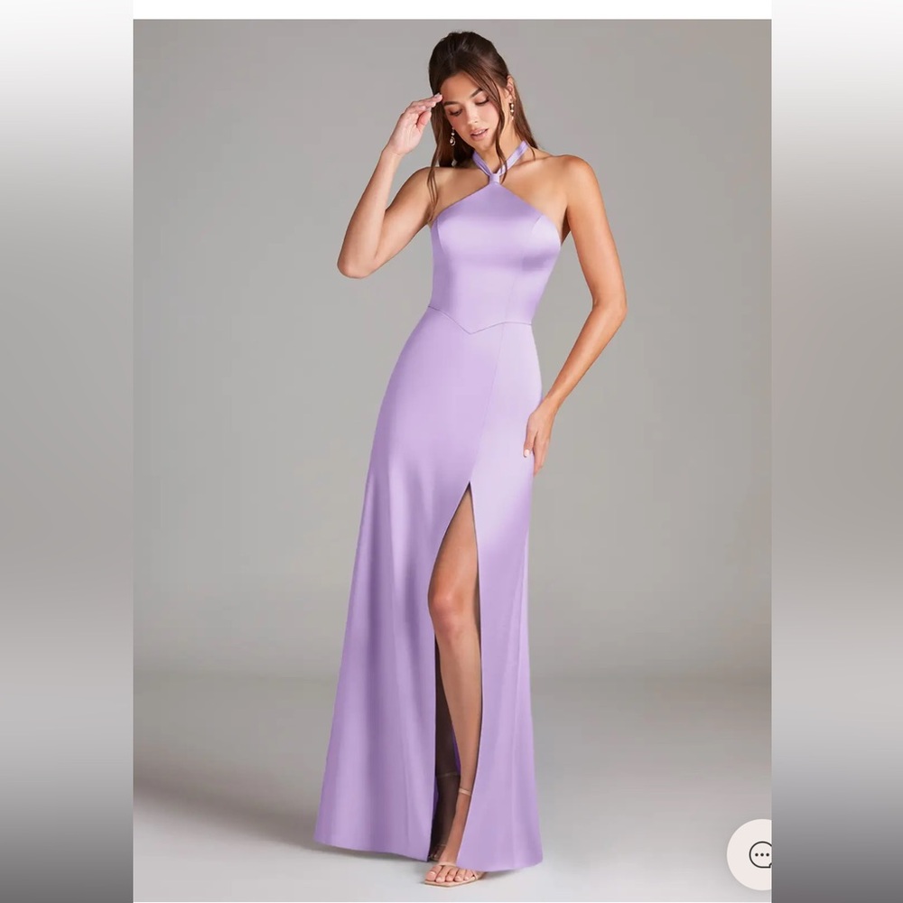 Azazie Elliana Lilac Stretch Satin